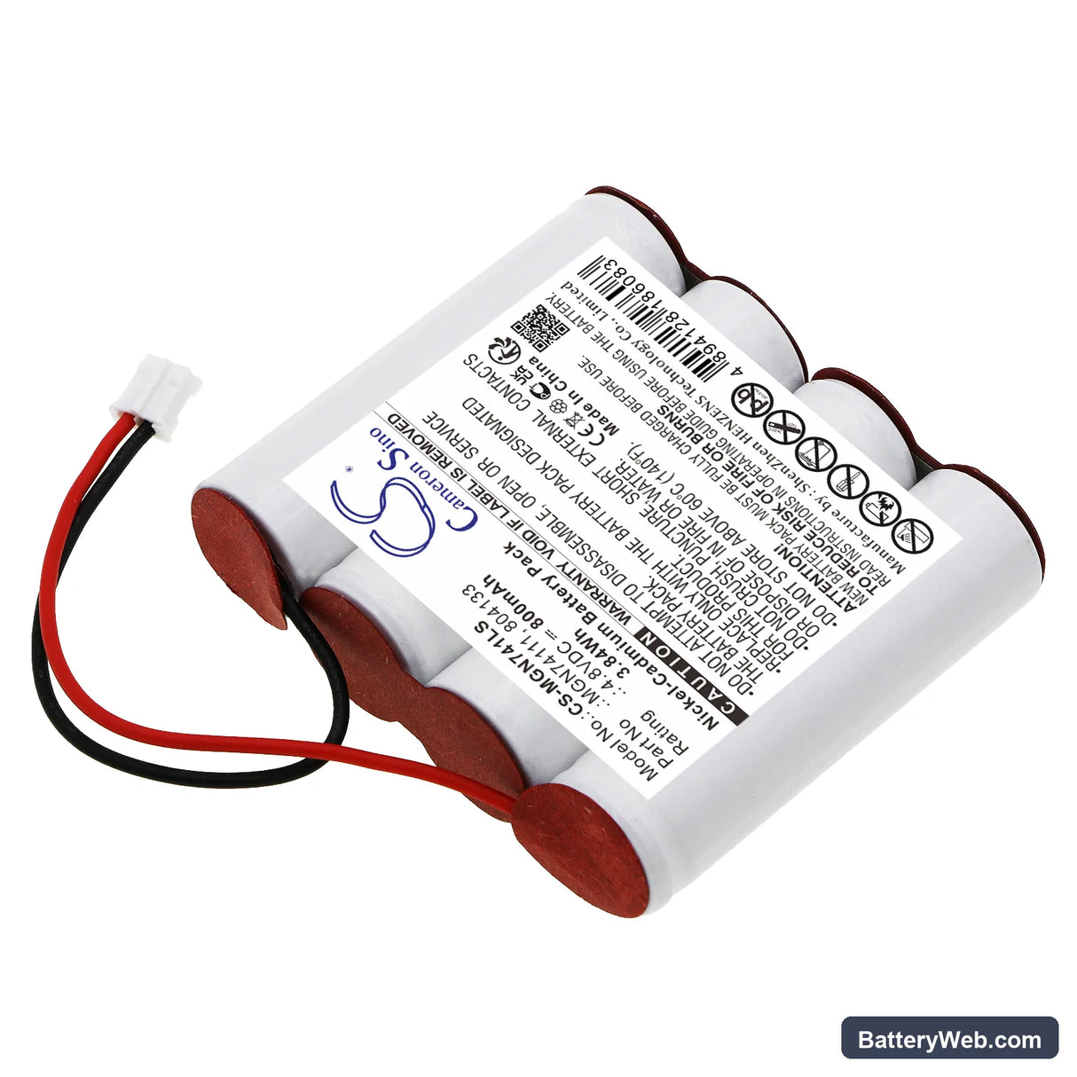 LUMINOX Planet D Replacement Battery, 4.8V, 800mAh, Ni-CD 2