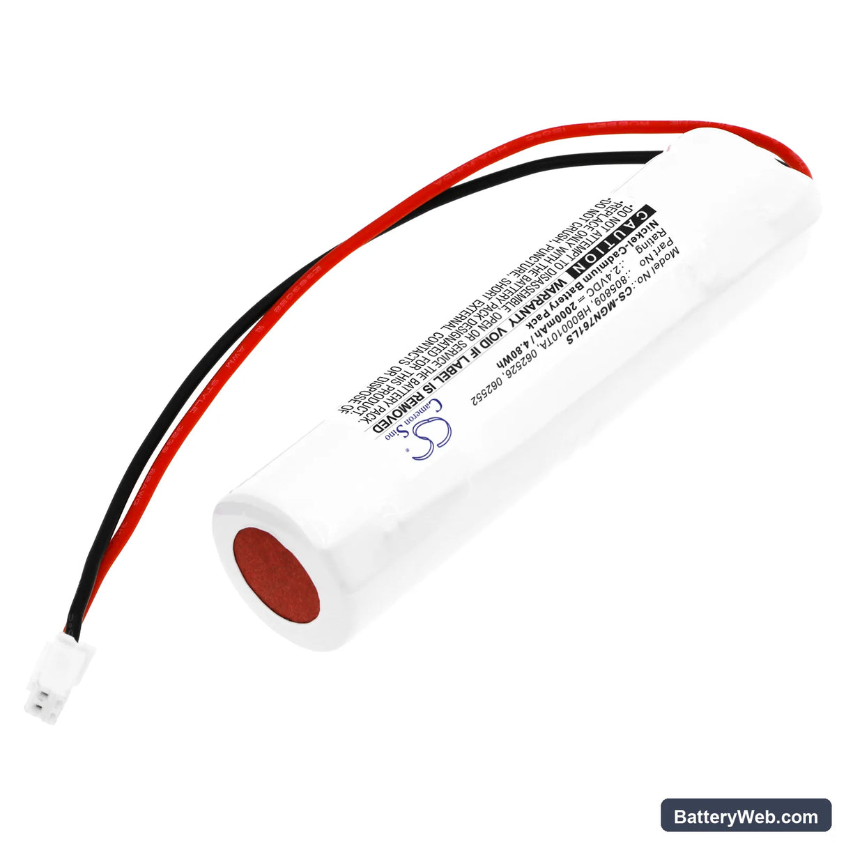 Legrand ECO 1 Replacement Battery, 2.4V, 2000mAh, Ni-CD 2