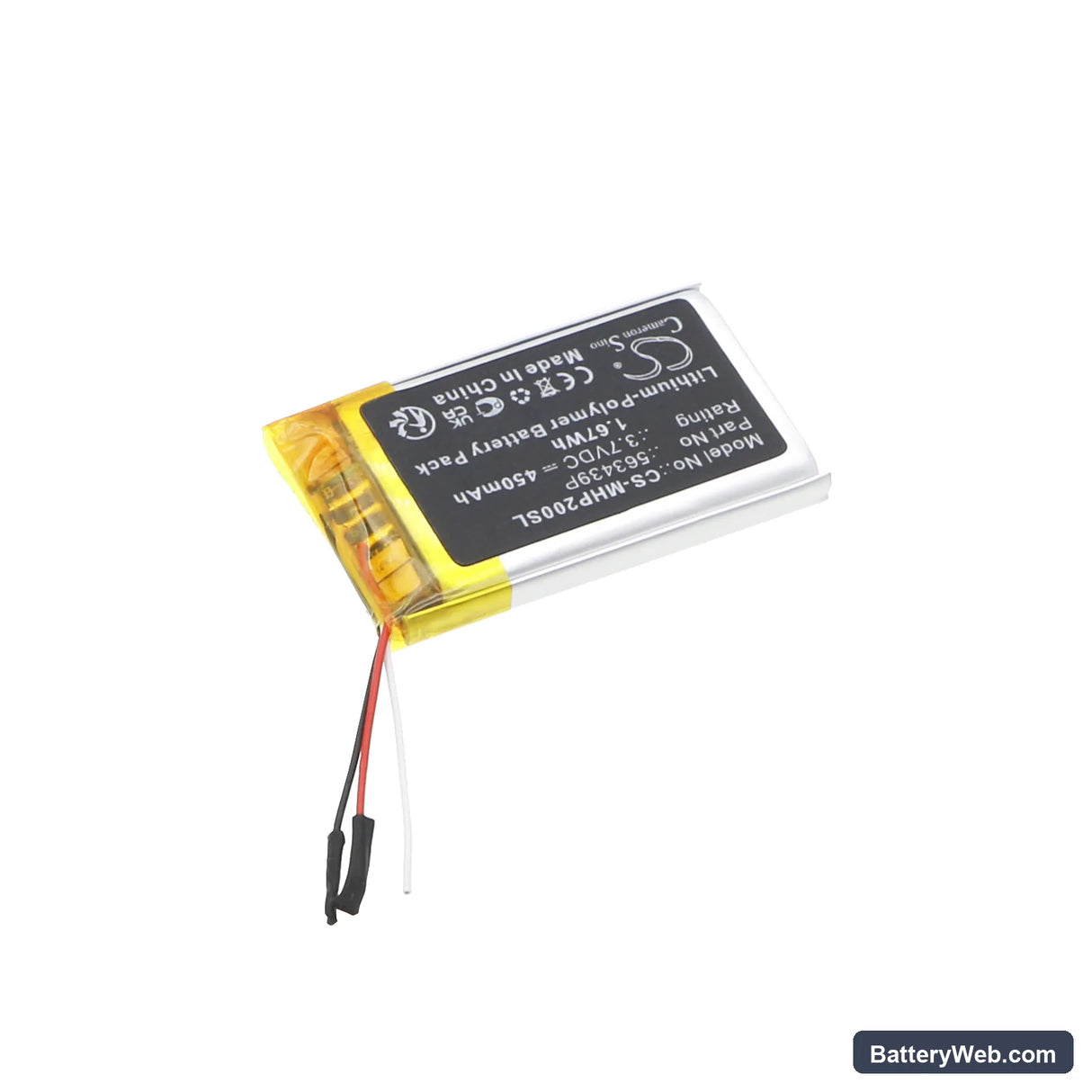 Microsoft Surface Headphones 2 Replacement Battery, 3.7V, 450mAh, Li-Polymer 2
