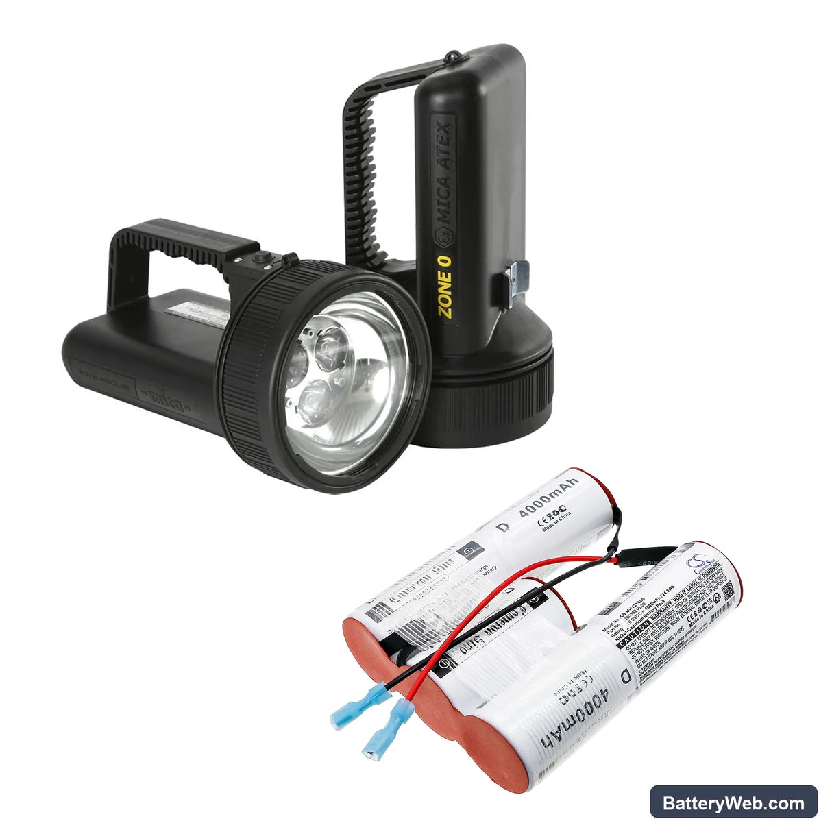 Tiga IL800 Replacement Battery, 6V, 4000mAh, Ni-CD 6