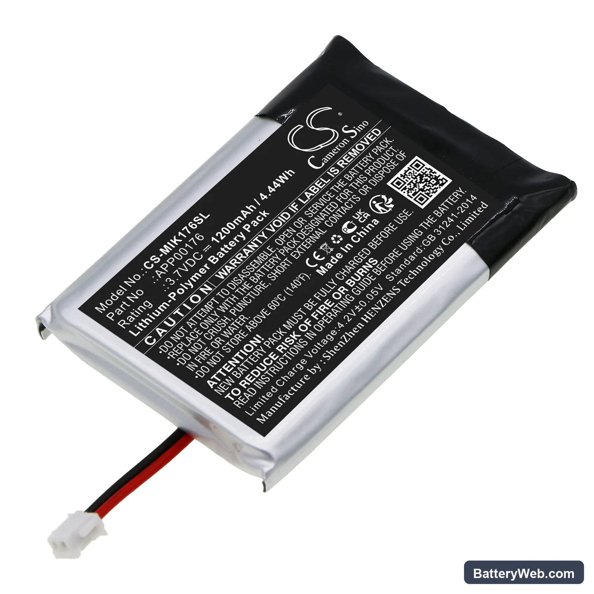 MINN KOTA iPilot Link Remote BT Replacement Battery, 3.7V, 1200mAh, Li-Polymer 1