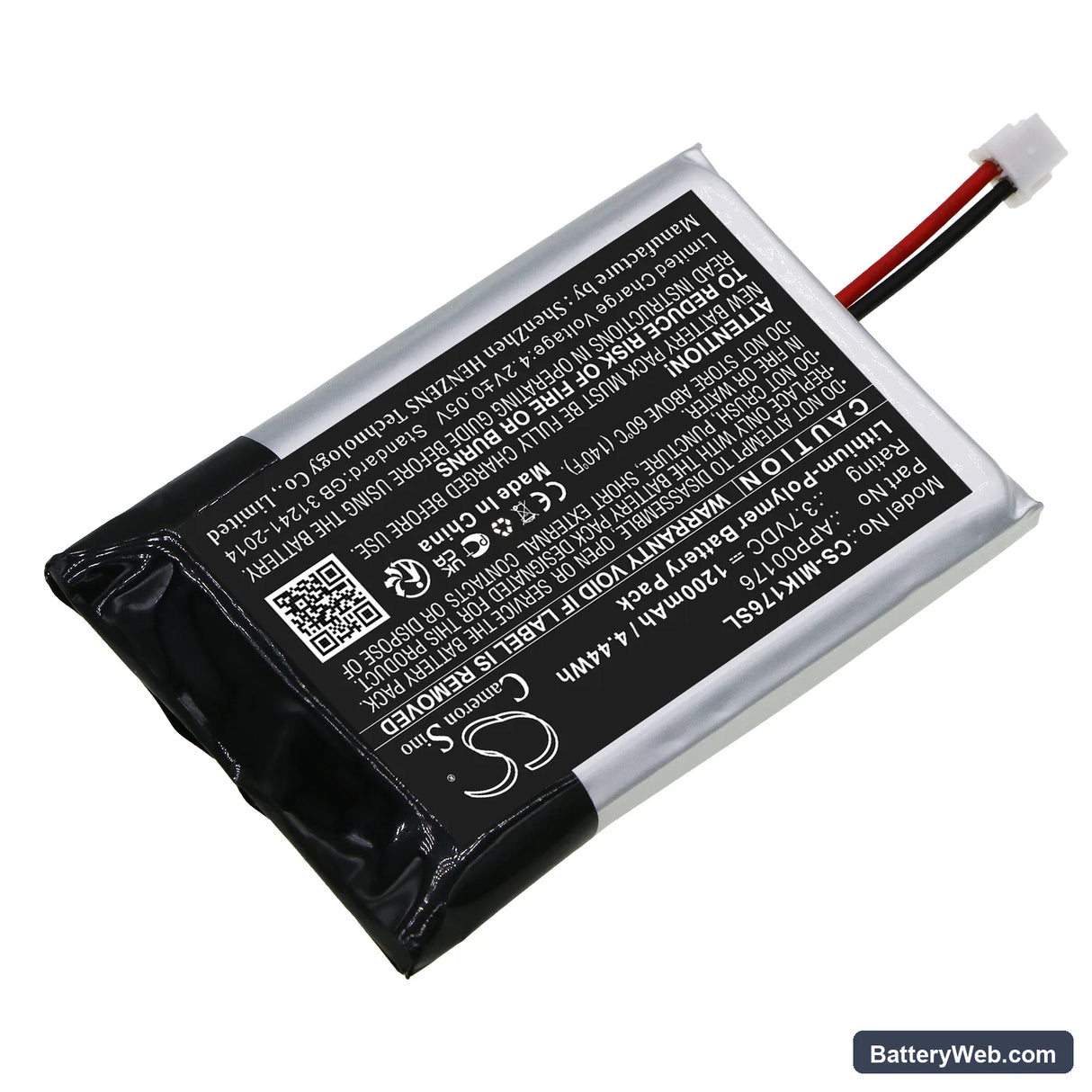 MINN KOTA iPilot Link Remote BT Replacement Battery, 3.7V, 1200mAh, Li-Polymer 2