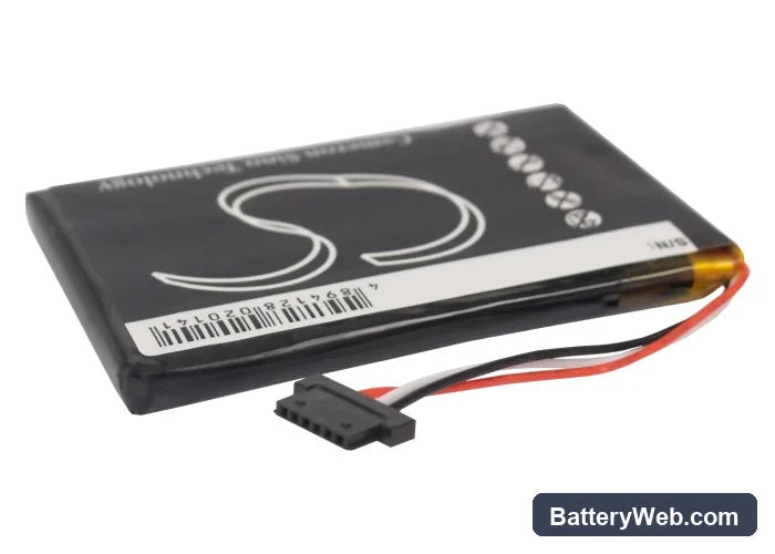 Mitac Mio C320 Replacement Battery, 3.7V, 1150mAh, Li-Polymer 3