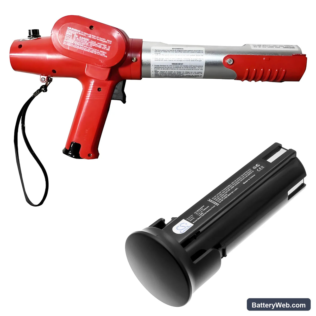 Milwaukee 6550-20 Replacement Battery, 2.4V, 1500mAh, Ni-MH 6
