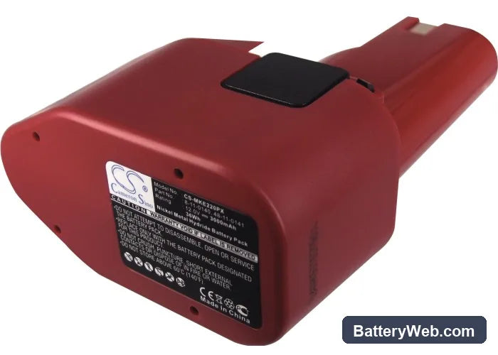 Milwaukee 0401-1 Replacement Battery, 12V, 3000mAh, Ni-MH 1