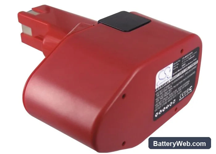 Milwaukee 0401-1 Replacement Battery, 12V, 3000mAh, Ni-MH 2
