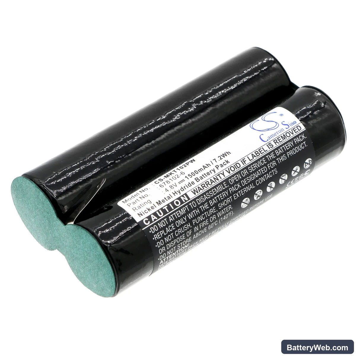 Makita 6041D Replacement Battery, 4.8V, 1500mAh, Ni-MH 1