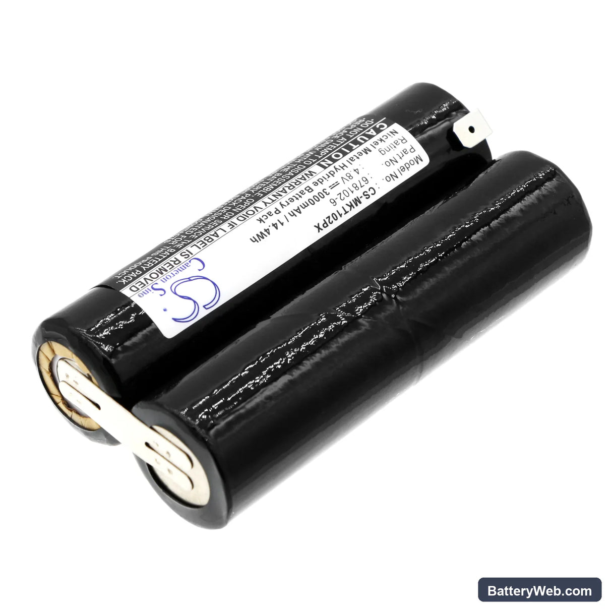 Makita 6041D Replacement Battery, 4.8V, 3000mAh, Ni-MH 2