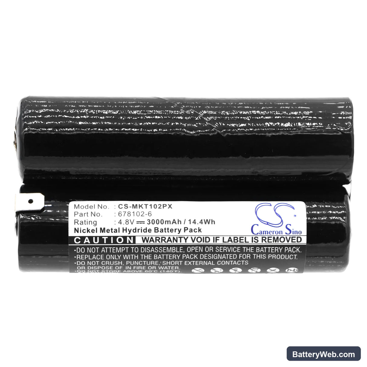 Makita 6041D Replacement Battery, 4.8V, 3000mAh, Ni-MH 5