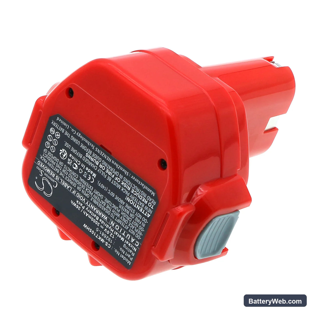 Makita 1050D Replacement Battery, 12V, 3000mAh, Ni-MH 4