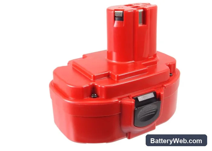 Makita 4334D Replacement Battery, 18V, 1500mAh, Ni-MH 5
