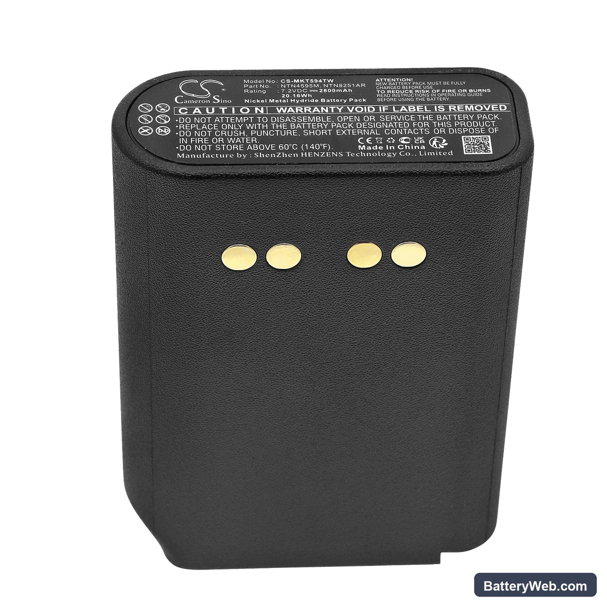 Motorola Astro Saber Replacement Battery, 7.2V, 2800mAh, Ni-MH 5