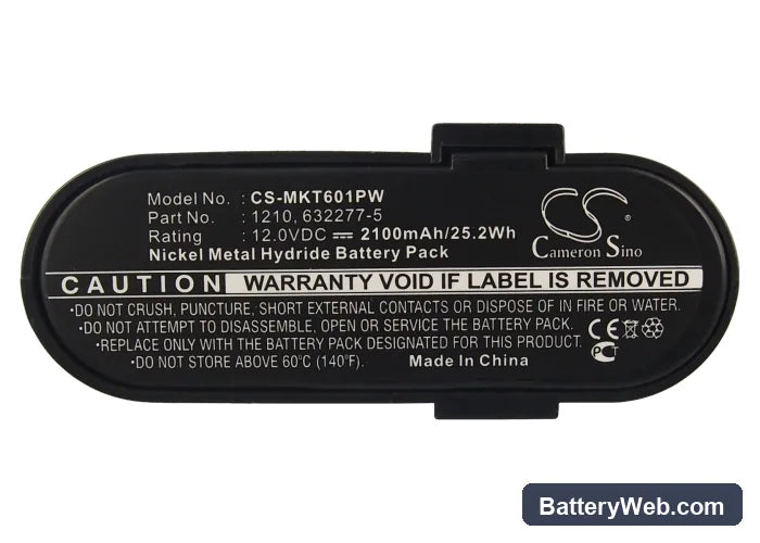 Makita 5092D Replacement Battery, 12V, 2100mAh, Ni-MH 4