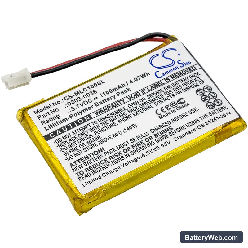 Minelab CTX 3030 WM-10 Replacement Battery, 3.7V, 1100mAh, Li-Polymer 1