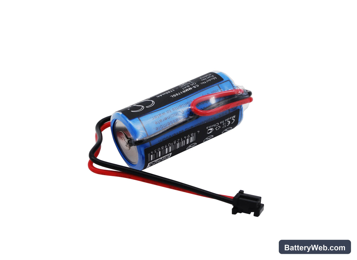 Mitsubishi Q02CPU Replacement Battery, 3V, 1700mAh, Li-MnO2 2