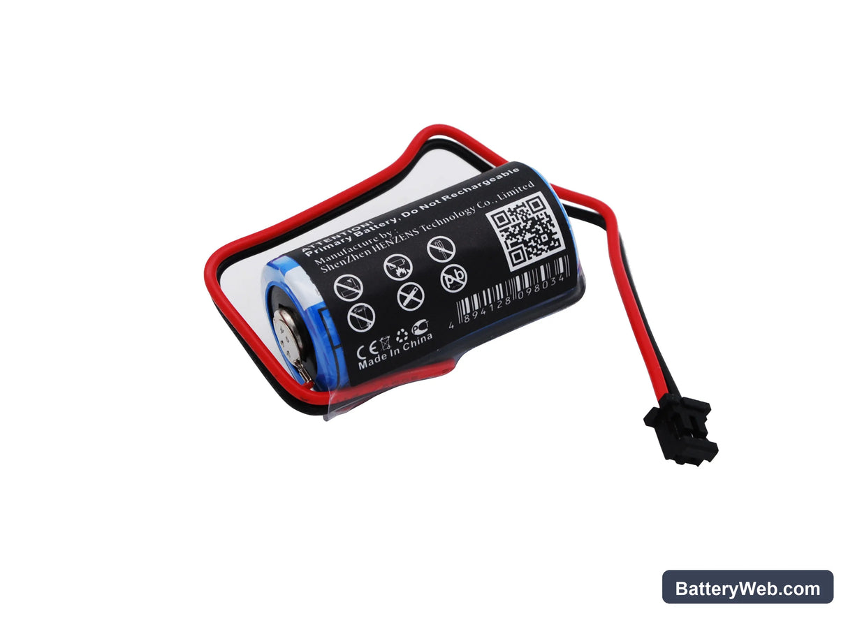 Mitsubishi Q02CPU Replacement Battery, 3V, 1700mAh, Li-MnO2 4