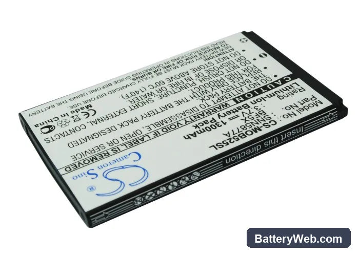 Motorola MB525 Replacement Battery, 3.7V, 1300mAh, Li-ion 1