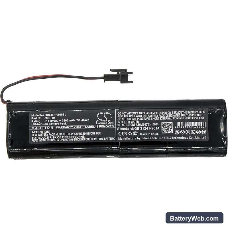 Mipro MA-100su/du Replacement Battery, 14.8V, 2600mAh, Li-ion 3