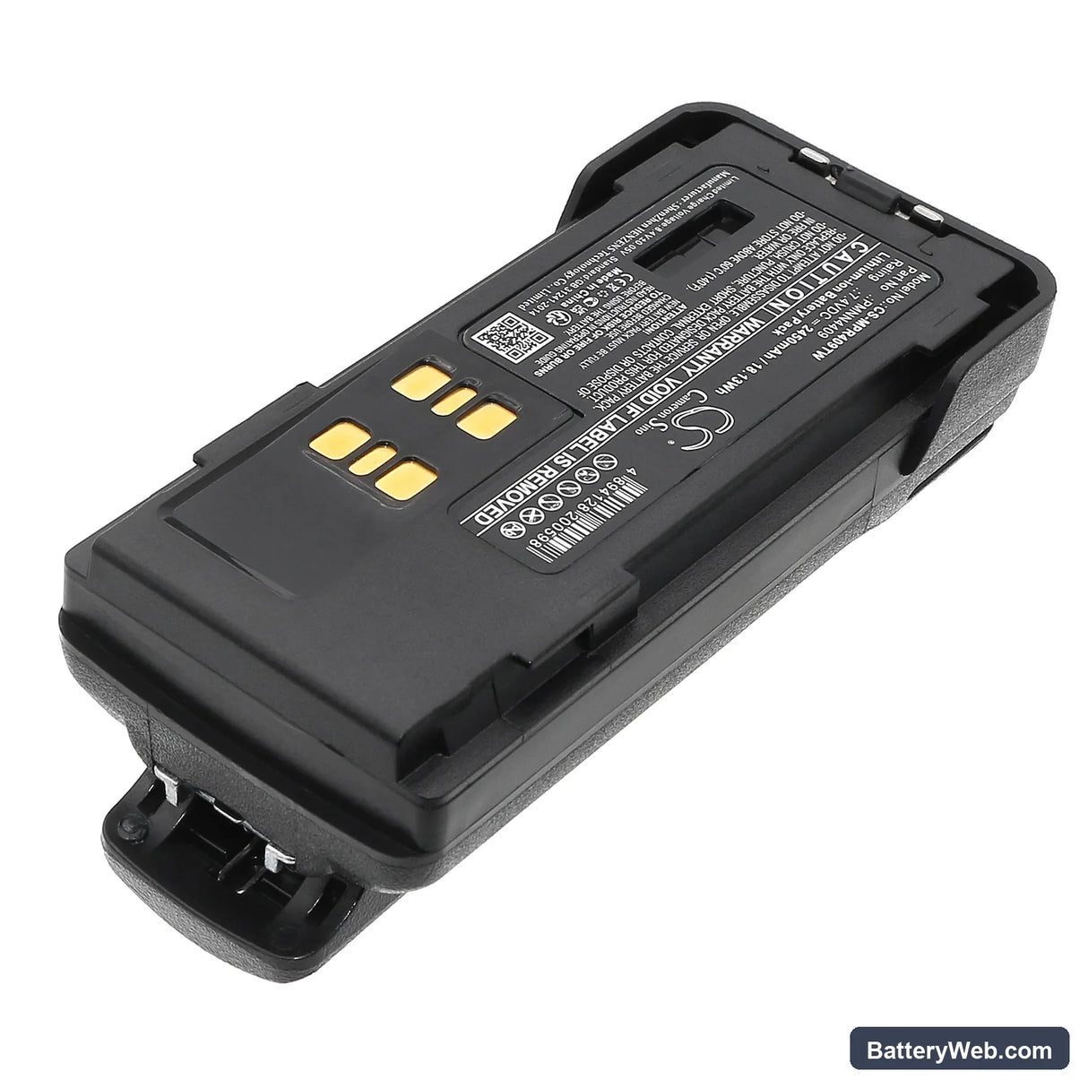 Motorola XPR7350 Replacement Battery, 7.4V, 2450mAh, Li-ion 2