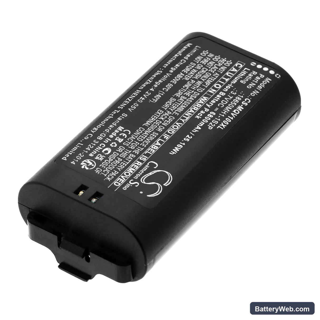 MYQ SMART GARAGE VIDEO KEYPAD Replacement Battery, 3.7V, 6800mAh, Li-ion 2