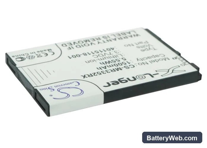 Novatel Wireless MiFi4510L Replacement Battery, 3.7V, 1500mAh, Li-ion 2