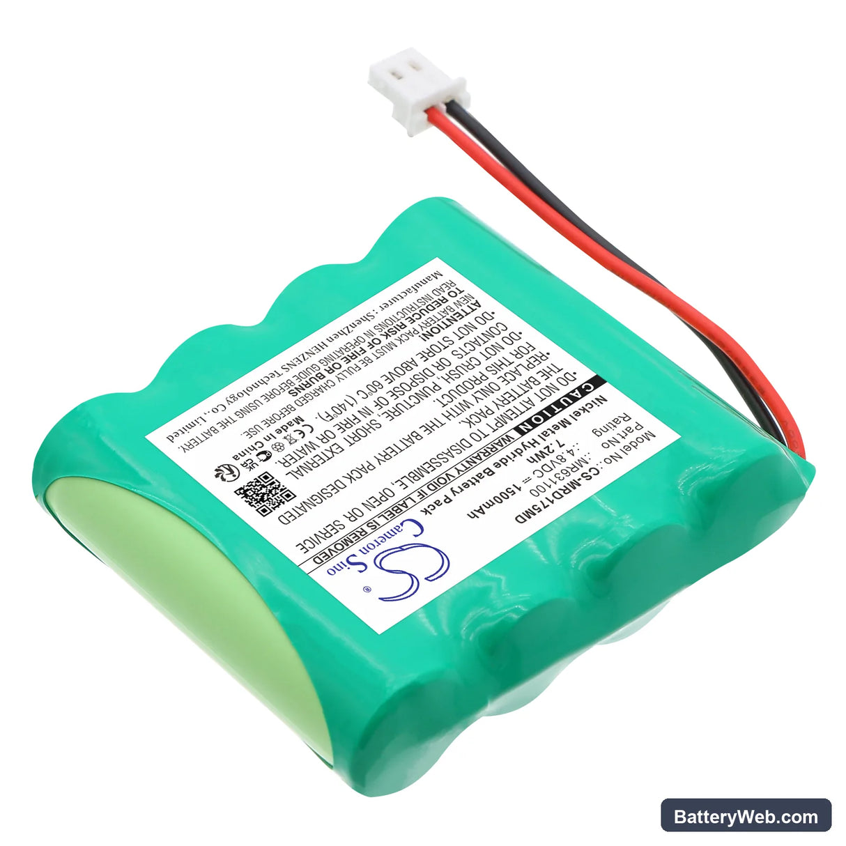 MedReady 1750 Medication Dispenser Replacement Battery, 4.8V, 1500mAh, Ni-MH 2