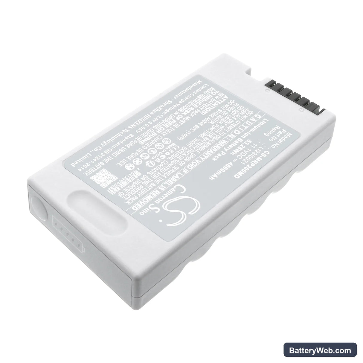 Mindray Ultraschallgerat DP-10VET Replacement Battery, 11.1V, 4800mAh, Li-ion 2