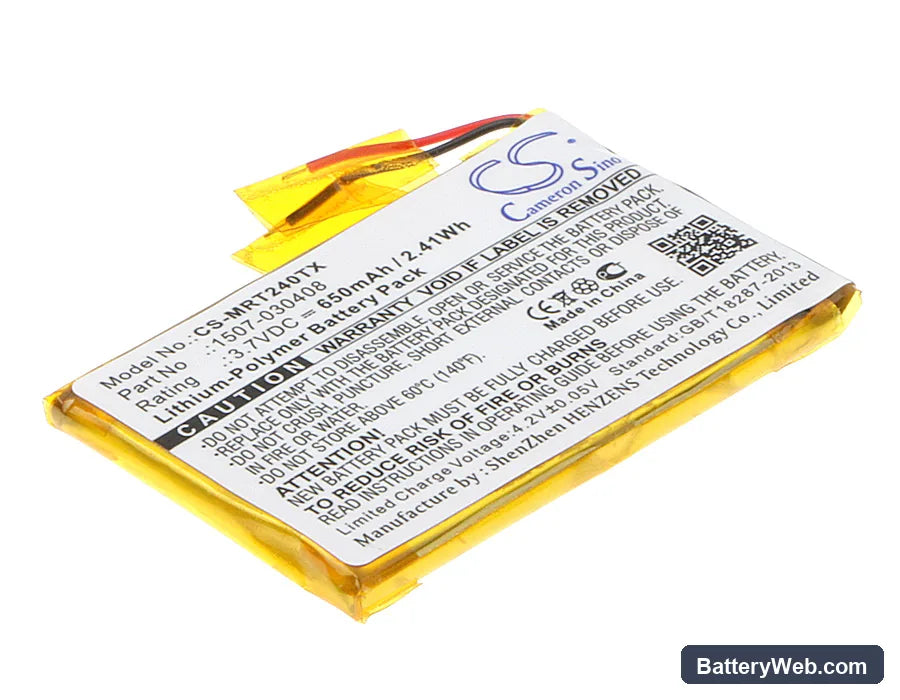 Rii mini i24 Replacement Battery, 3.7V, 650mAh, Li-Polymer 1