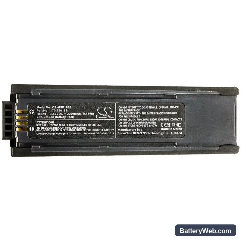 Metrologic MS1633 FocusBT Replacement Battery, 3.7V, 2200mAh, Li-ion 5