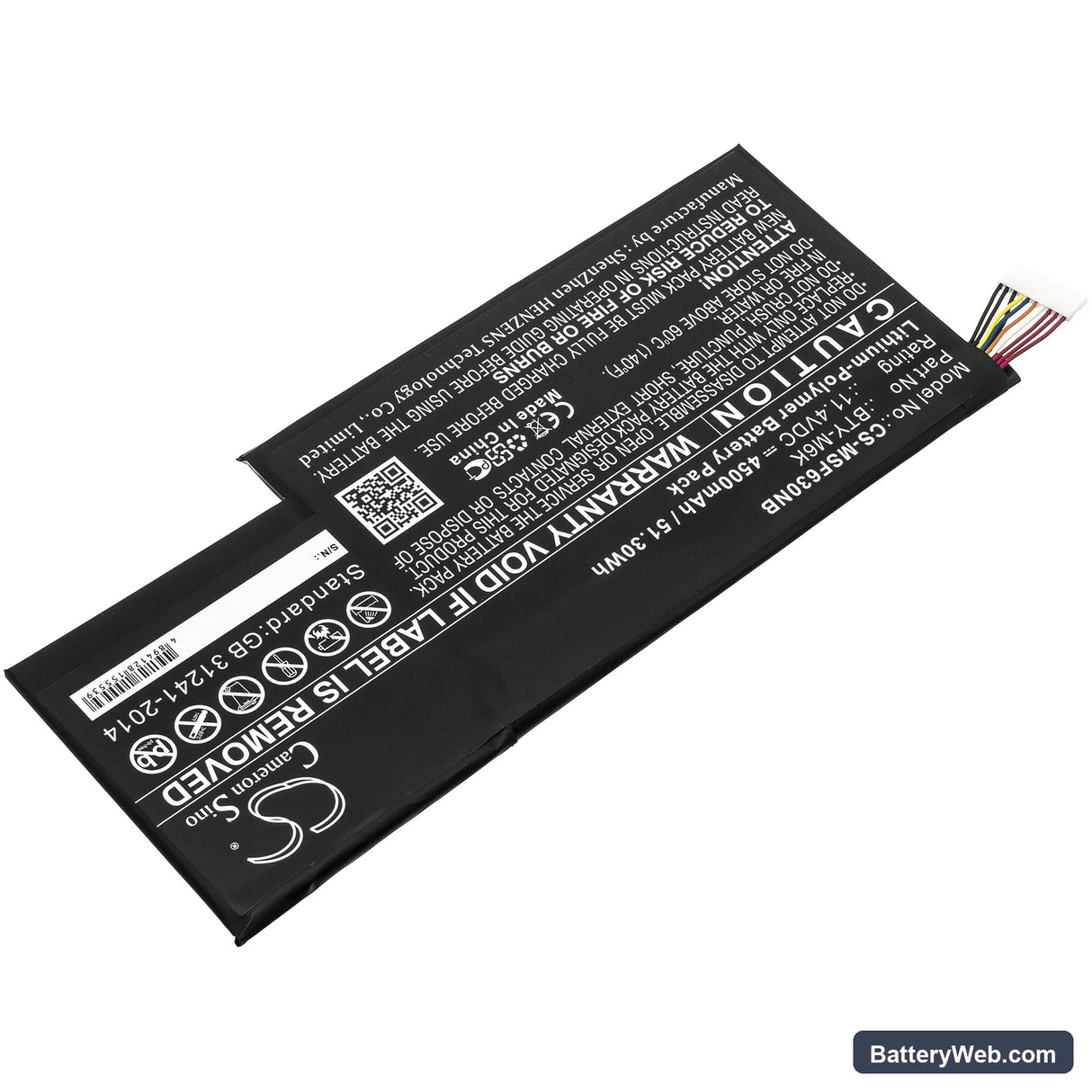MSI GF63 8RC-005CN Replacement Battery, 11.4V, 4500mAh, Li-Polymer 2