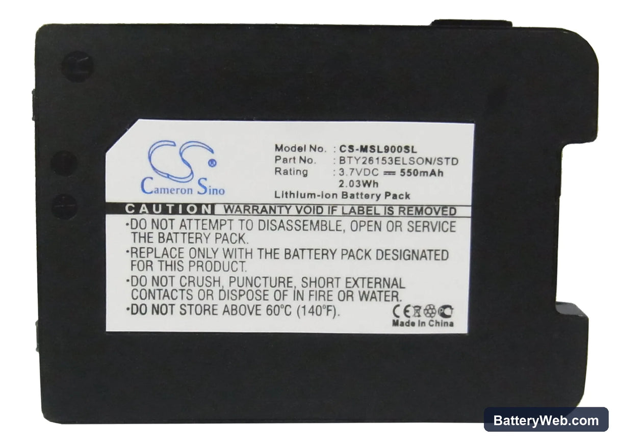 Emporia Elson SL900 Replacement Battery, 3.7V, 550mAh, Li-ion 5