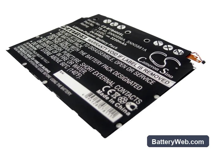 Motorola MZ604 Replacement Battery, 7.4V, 3250mAh, Li-Polymer 2