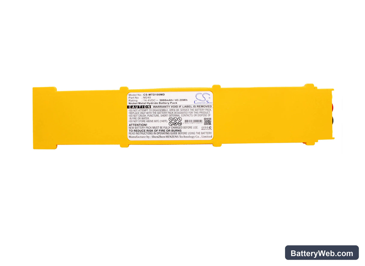 Metrax Primedic DM1 Replacement Battery, 14.4V, 3000mAh, Ni-MH 5