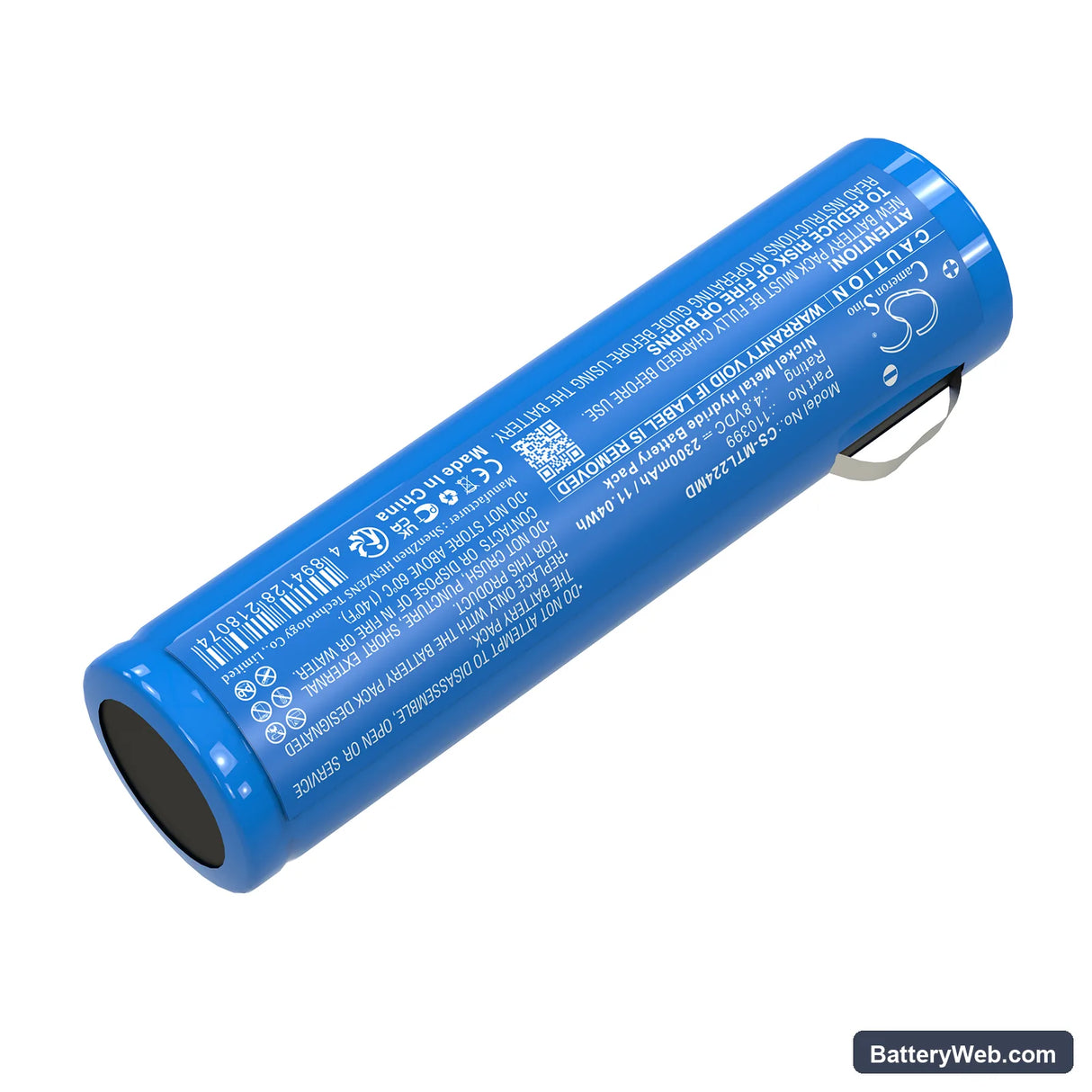 Mentor 22-4501 Replacement Battery, 4.8V, 2300mAh, Ni-MH 2