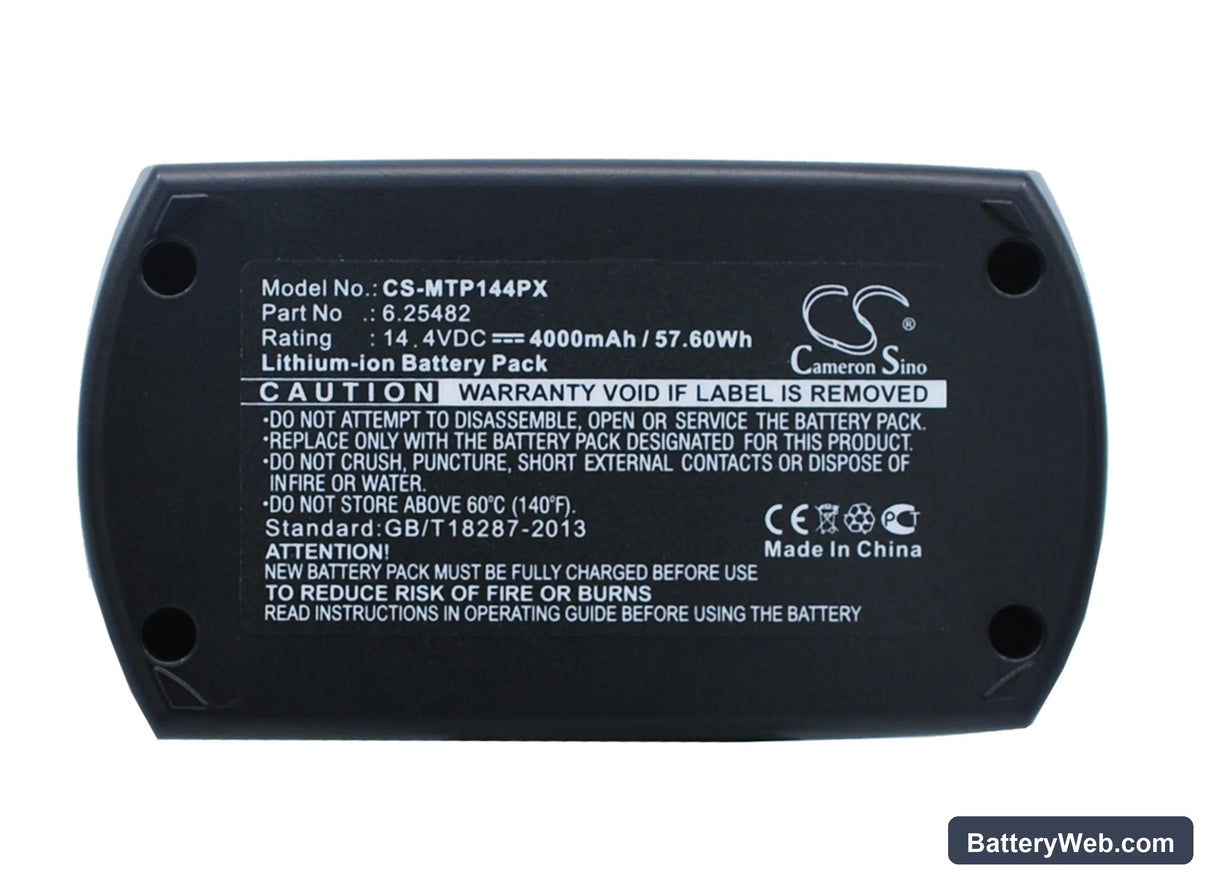 Metabo BSZ 14.4 Replacement Battery, 14.4V, 4000mAh, Li-ion 1
