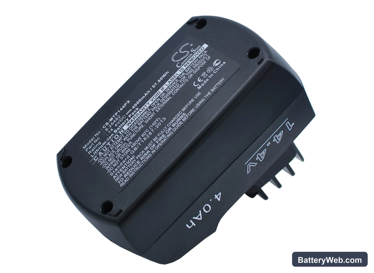 Metabo BSZ 14.4 Replacement Battery, 14.4V, 4000mAh, Li-ion 4