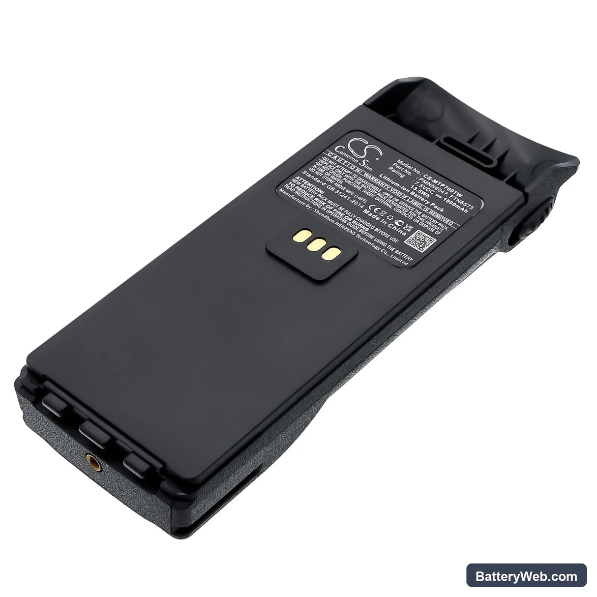 Motorola MTP700 Replacement Battery, 7.5V, 1800mAh, Li-ion 1