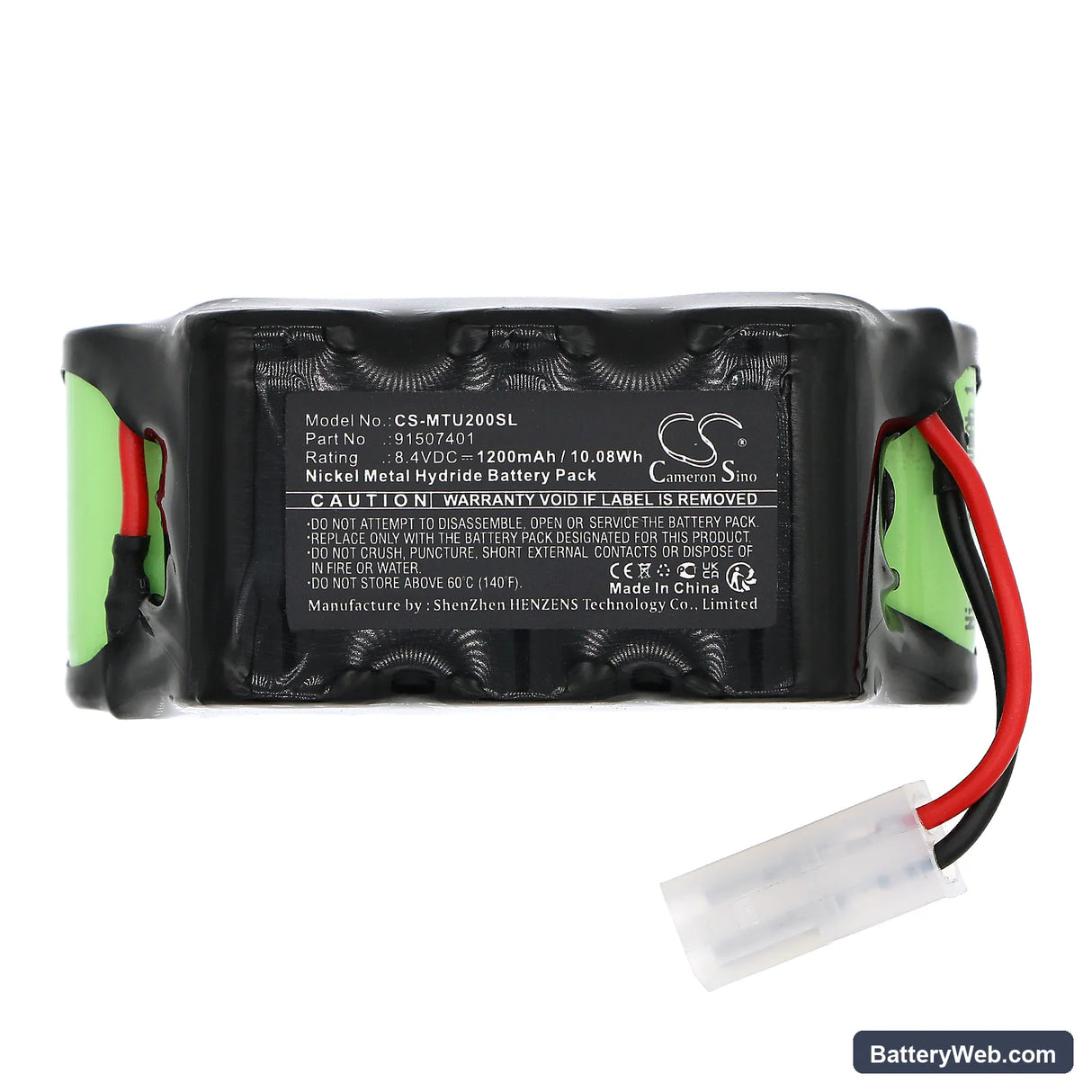 M-Tronic SDT-2000/U Replacement Battery, 8.4V, 1200mAh, Ni-MH 3