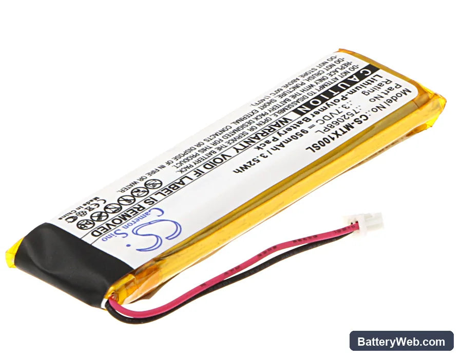 Midland BTX1 Replacement Battery, 3.7V, 950mAh, Li-Polymer 2