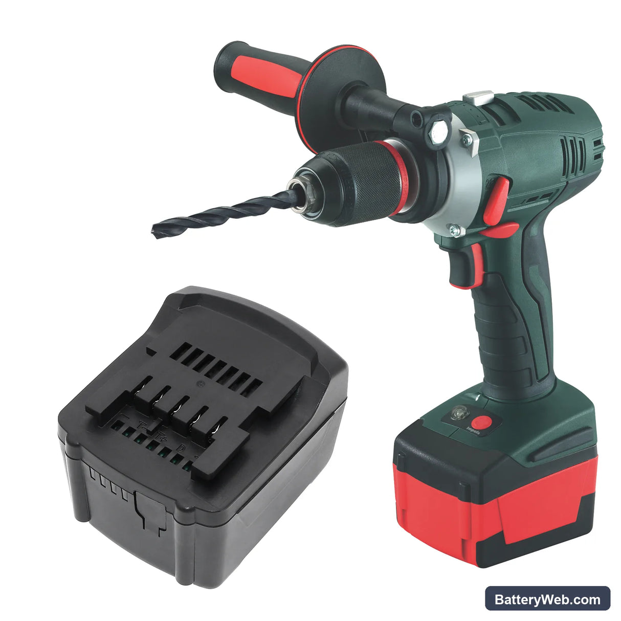 Metabo BS 14.4 LTX Impuls Replacement Battery, 14.4V, 3000mAh, Li-ion 7
