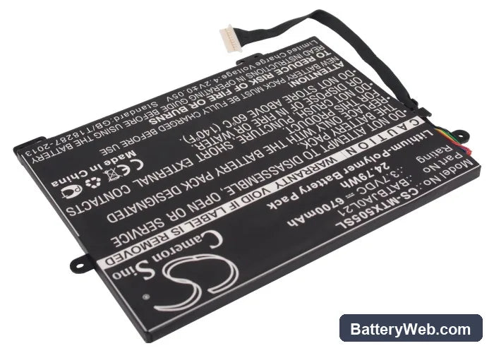 Motorola Xoom Family Edition Replacement Battery, 3.7V, 6700mAh, Li-Polymer 2