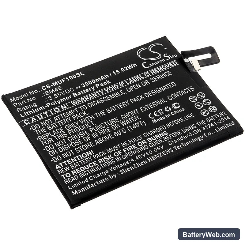 Xiaomi Pocophone Poco F1 Replacement Battery, 3.85V, 3900mAh, Li-Polymer 1