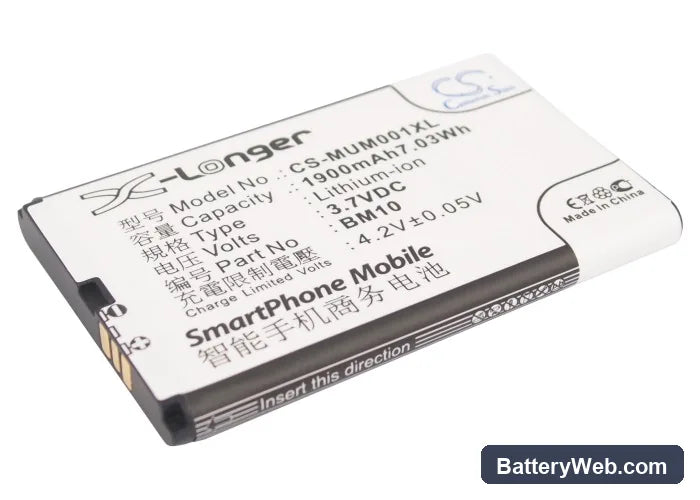 Xiaomi MI-ONE Plus Replacement Battery, 3.7V, 1900mAh, Li-ion 2