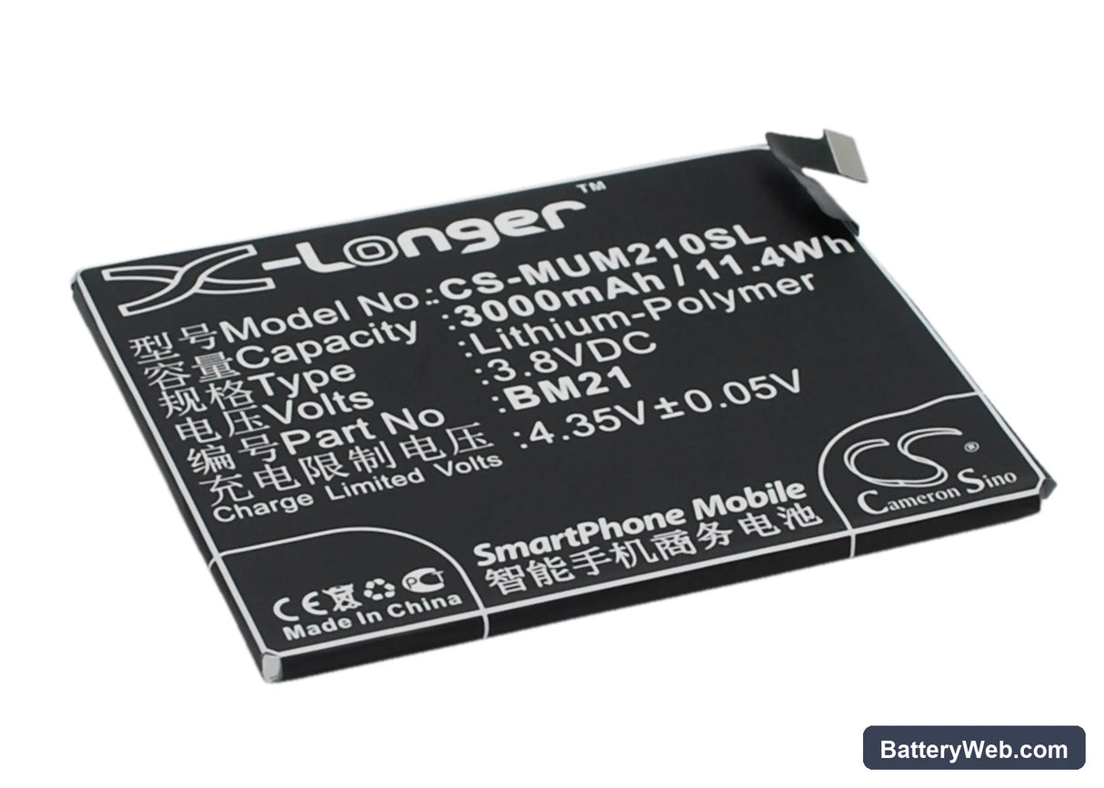 Xiaomi Mi Note Replacement Battery, 3.8V, 3000mAh, Li-Polymer 2