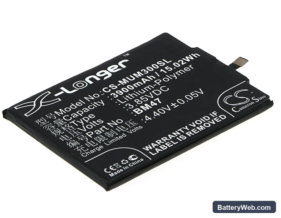 Xiaomi Redmi 3 Replacement Battery, 3.85V, 3900mAh, Li-Polymer 1