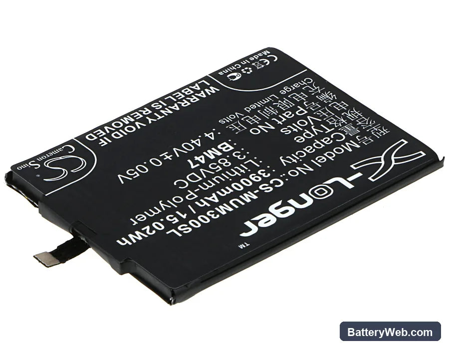 Xiaomi Redmi 3 Replacement Battery, 3.85V, 3900mAh, Li-Polymer 2