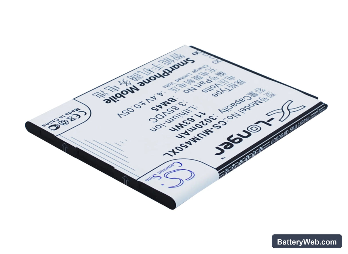Xiaomi Note 2 Premium Edition Replacement Battery, 3.85V, 3020mAh, Li-ion 3