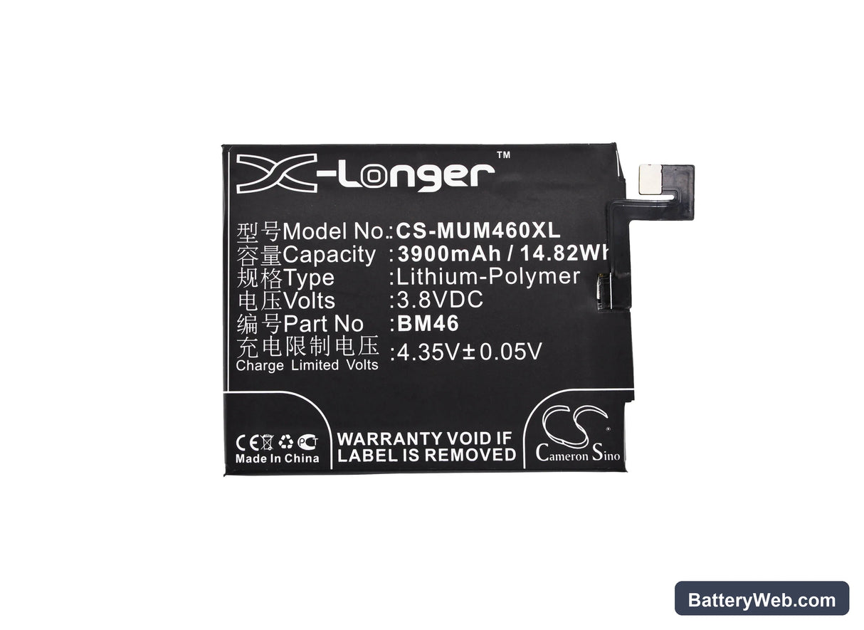 Redmi Replacement Battery, 3.8V, 3900mAh, Li-Polymer 5
