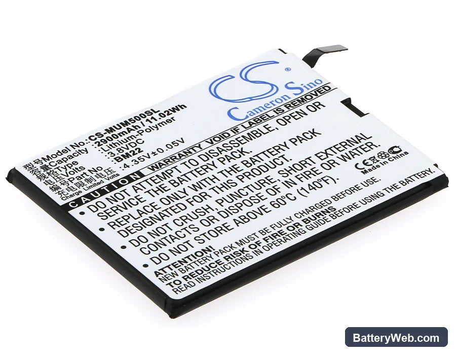 Xiaomi Mi5 Replacement Battery, 3.8V, 2900mAh, Li-Polymer 1