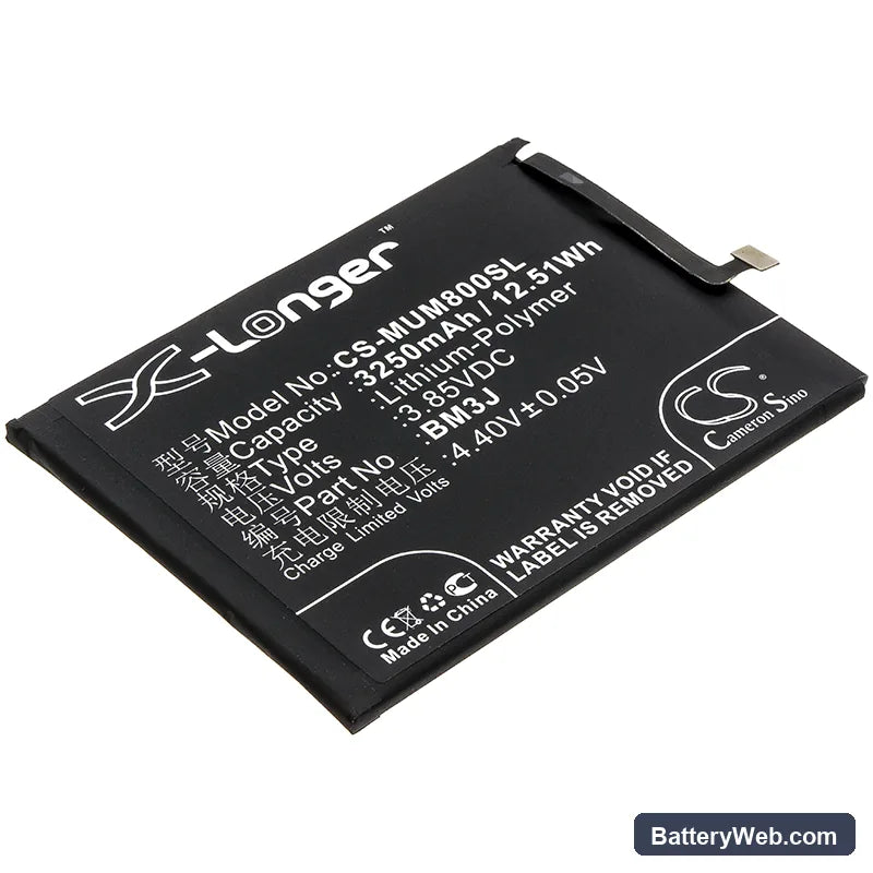 Xiaomi Mi 8 Youth Replacement Battery, 3.85V, 3250mAh, Li-Polymer 1